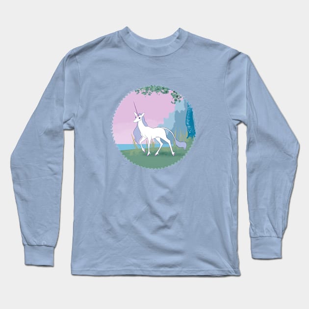 The Last Unicorn Long Sleeve T-Shirt by AmysBirdHouse